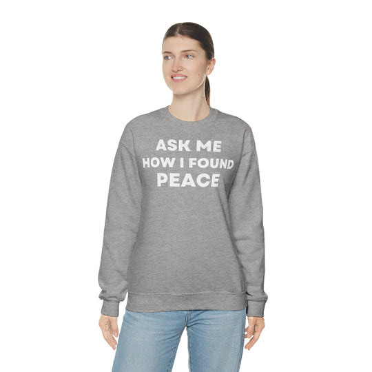 Peace, Unisex Heavy Blend™ Crewneck Sweatshirt (ENG EU)