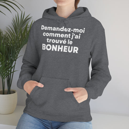 Bonheur/Happiness, Unisex Heavy Blend™ Hooded Sweatshirt (FR EU)