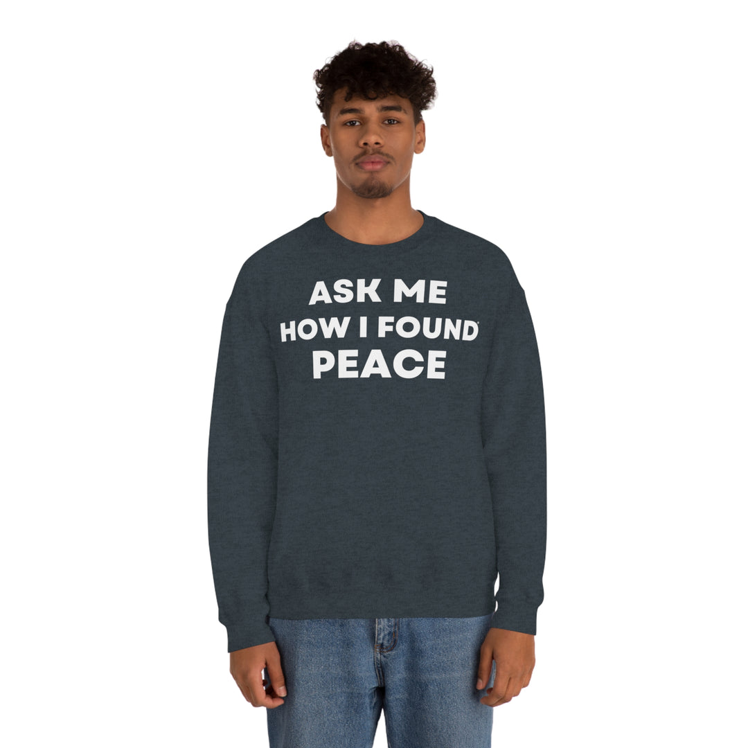 Peace, Unisex Heavy Blend™ Crewneck Sweatshirt (ENG EU)
