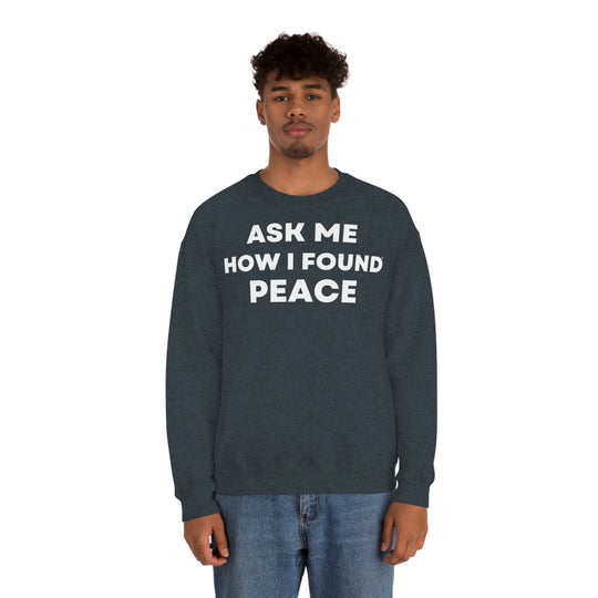 Peace, Unisex Heavy Blend™ Crewneck Sweatshirt (ENG EU)