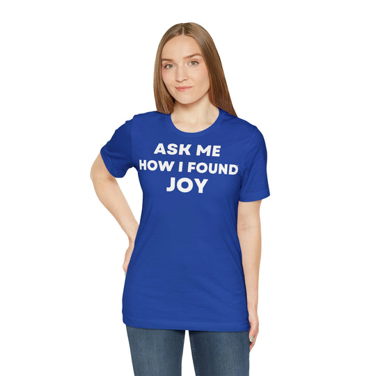 Joy, Unisex Jersey Short Sleeve Tee (ENG EU)