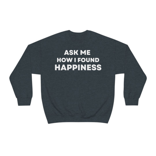 Happiness, Unisex Heavy Blend™ Crewneck Sweatshirt (ENG EU)