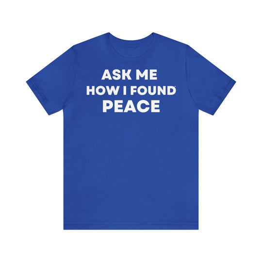 Peace, Unisex Jersey Short Sleeve Tee (ENG UK)