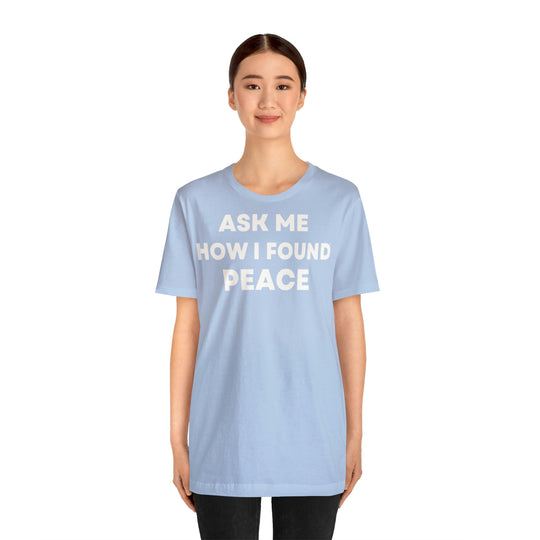Peace, Unisex Jersey Short Sleeve Tee (ENG UK)