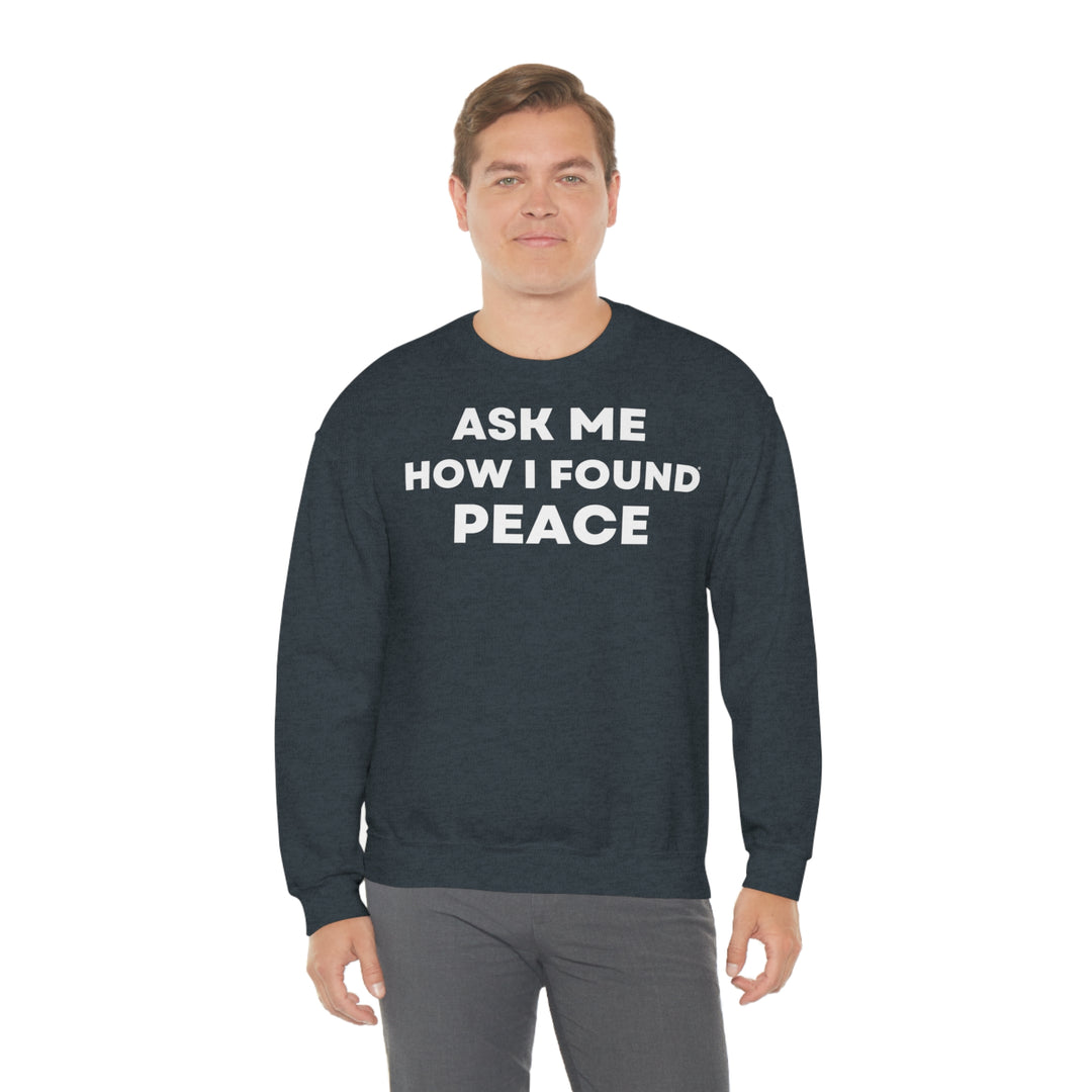 Peace, Unisex Heavy Blend™ Crewneck Sweatshirt (ENG EU)
