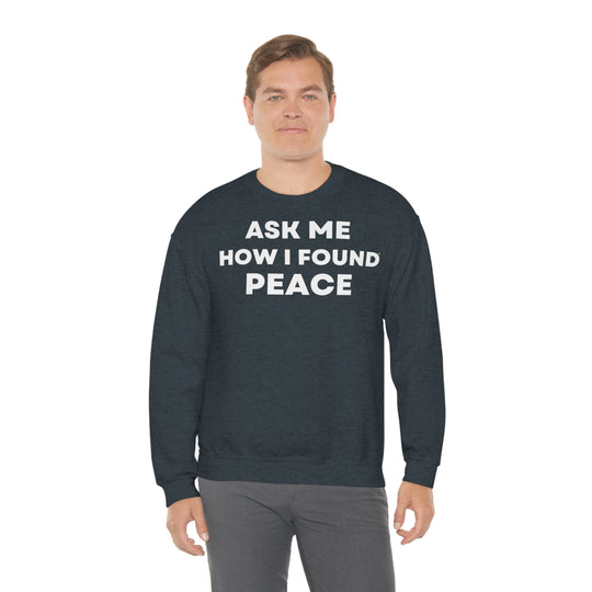 Peace, Unisex Heavy Blend™ Crewneck Sweatshirt (ENG EU)