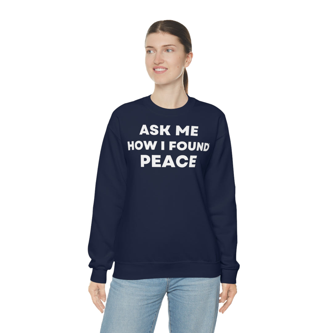 Peace, Unisex Heavy Blend™ Crewneck Sweatshirt (ENG EU)