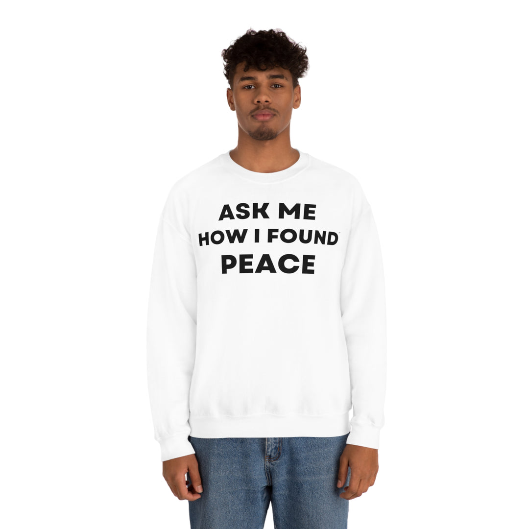 Peace, Unisex Heavy Blend™ Crewneck Sweatshirt (ENG EU)