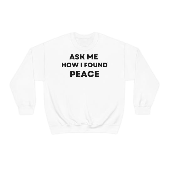 Peace, Unisex Heavy Blend™ Crewneck Sweatshirt (ENG EU)