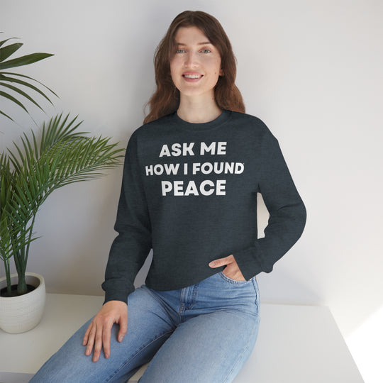 Peace, Unisex Heavy Blend™ Crewneck Sweatshirt (ENG EU)