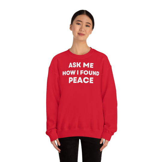 Peace, Unisex Heavy Blend™ Crewneck Sweatshirt (ENG EU)