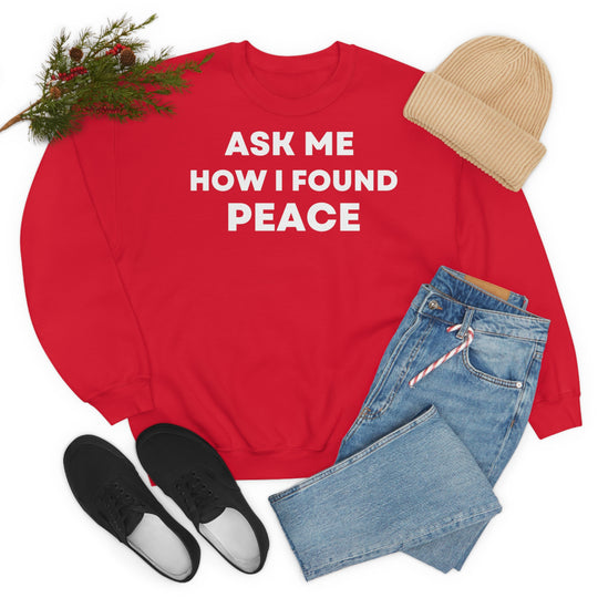 Peace, Unisex Heavy Blend™ Crewneck Sweatshirt (ENG EU)