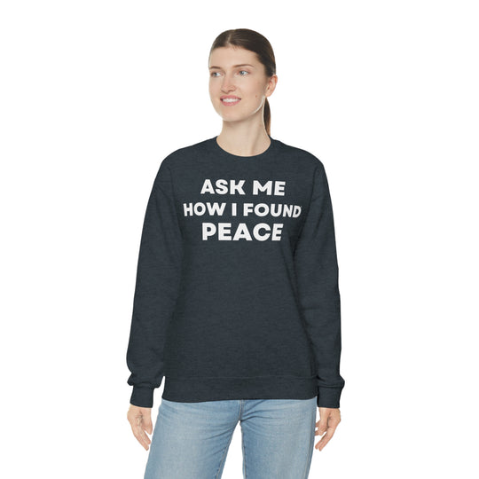 Peace, Unisex Heavy Blend™ Crewneck Sweatshirt (ENG EU)