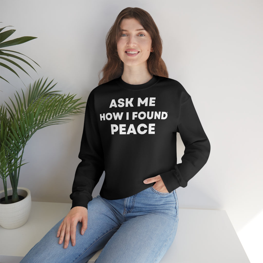 Peace, Unisex Heavy Blend™ Crewneck Sweatshirt (ENG EU)