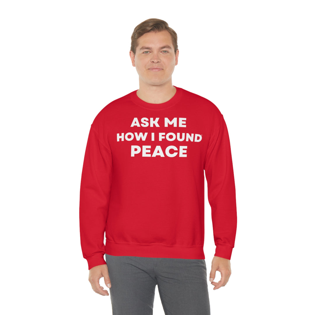 Peace, Unisex Heavy Blend™ Crewneck Sweatshirt (ENG EU)