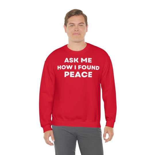 Peace, Unisex Heavy Blend™ Crewneck Sweatshirt (ENG EU)