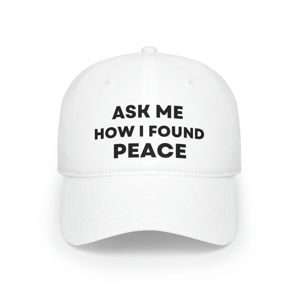 Peace, Low Profile Baseball Cap (ENG CDN)