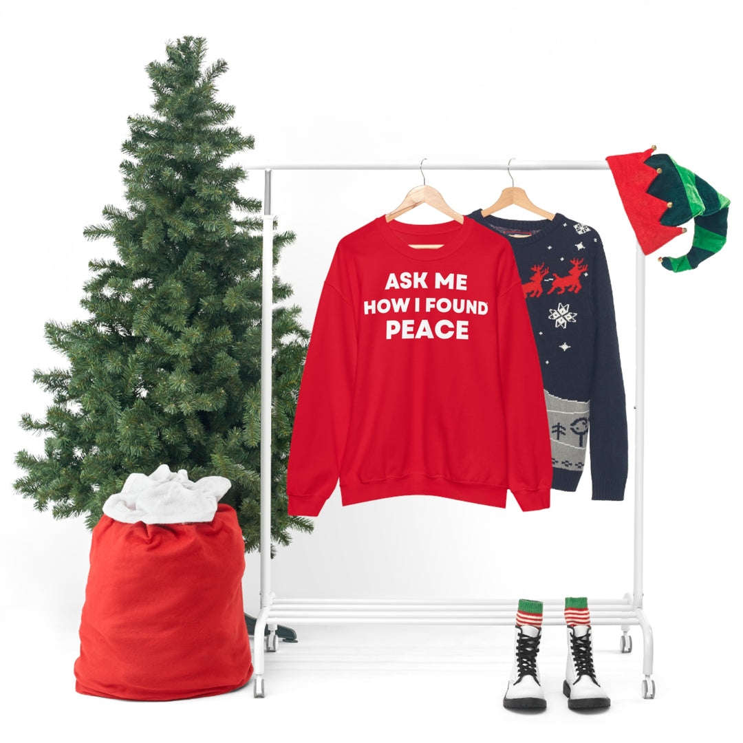 Peace, Unisex Heavy Blend™ Crewneck Sweatshirt (ENG EU)
