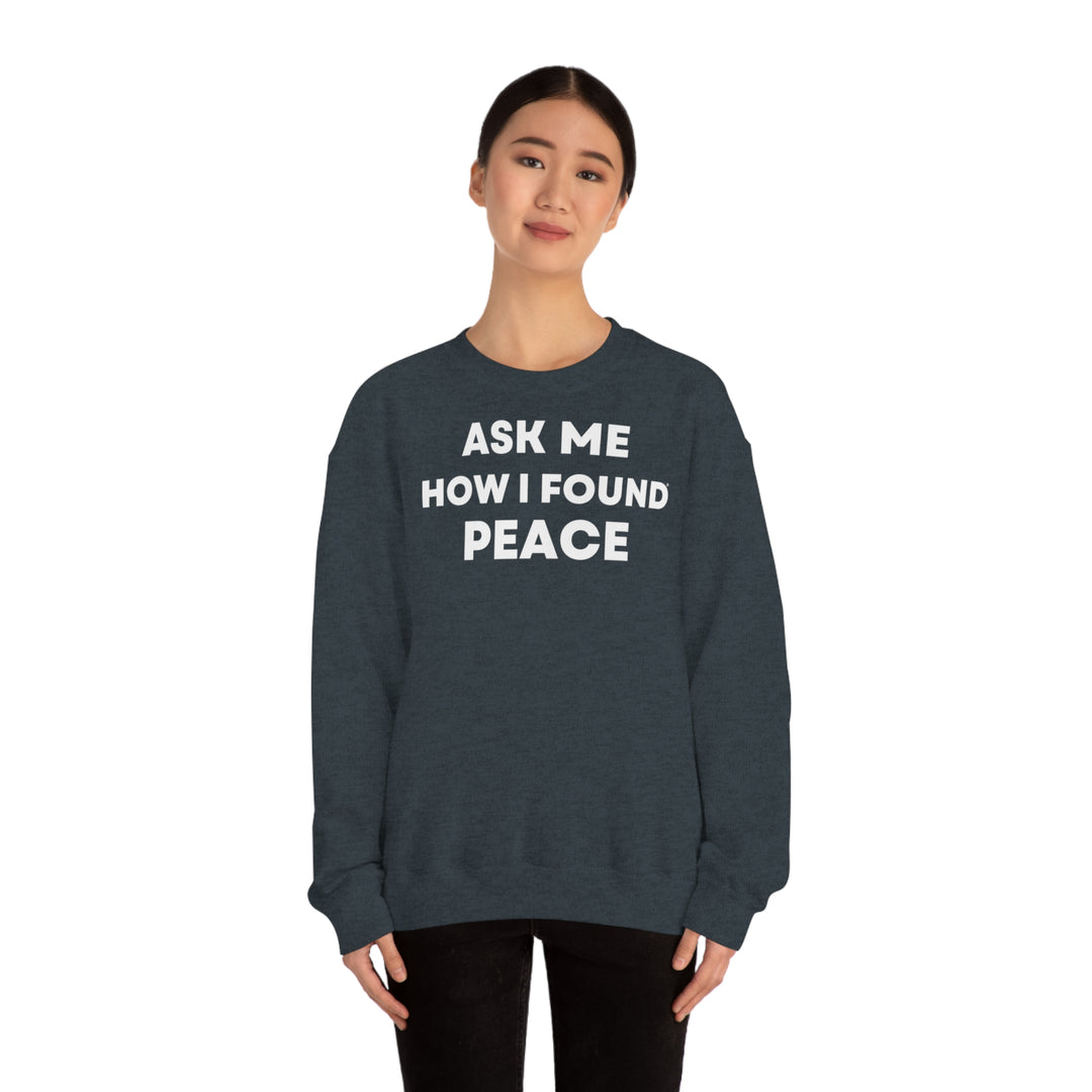 Peace, Unisex Heavy Blend™ Crewneck Sweatshirt (ENG EU)