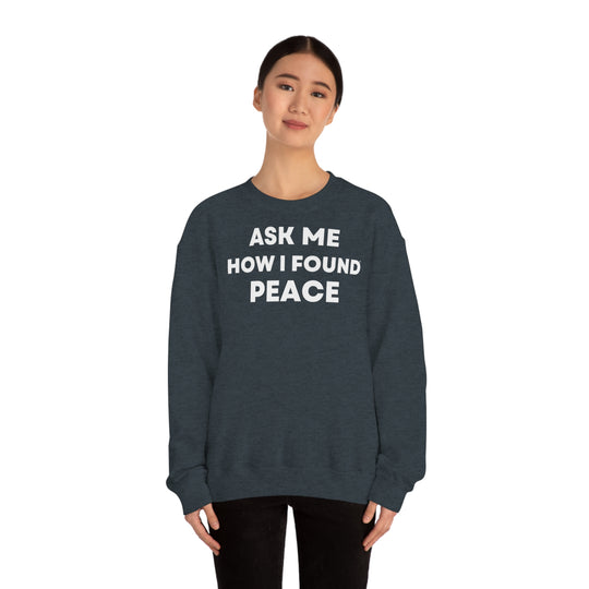 Peace, Unisex Heavy Blend™ Crewneck Sweatshirt (ENG EU)