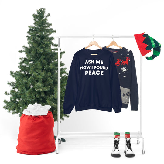 Peace, Unisex Heavy Blend™ Crewneck Sweatshirt (ENG EU)