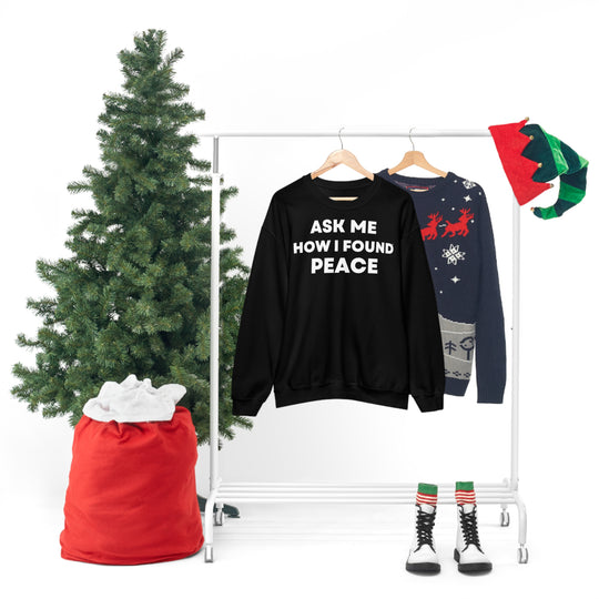 Peace, Unisex Heavy Blend™ Crewneck Sweatshirt (ENG EU)
