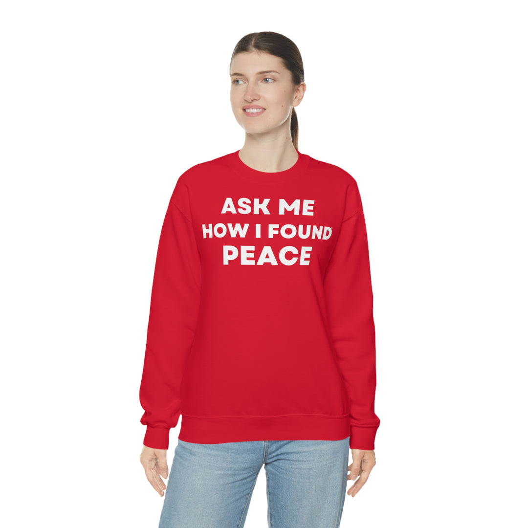 Peace, Unisex Heavy Blend™ Crewneck Sweatshirt (ENG EU)