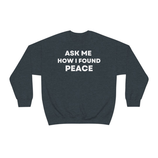 Peace, Unisex Heavy Blend™ Crewneck Sweatshirt (ENG EU)