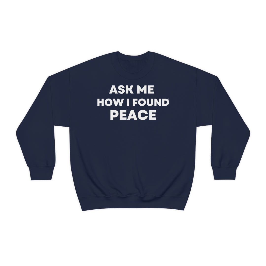 Peace, Unisex Heavy Blend™ Crewneck Sweatshirt (ENG EU)