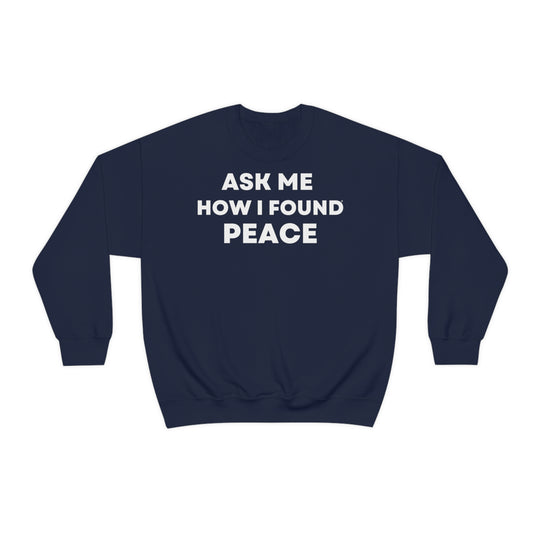 Peace, Unisex Heavy Blend™ Crewneck Sweatshirt (ENG EU)