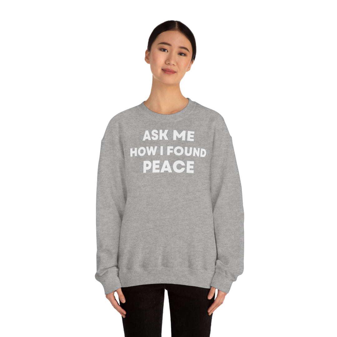 Peace, Unisex Heavy Blend™ Crewneck Sweatshirt (ENG EU)